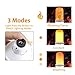 LED Flame Bulb, KKTICK Rechargeable Flame Light Bulb Battery Operated and USB Powered with 3 Modes and Upside Down Feature for Christmas Fireplace Decoration and Tent Lighting