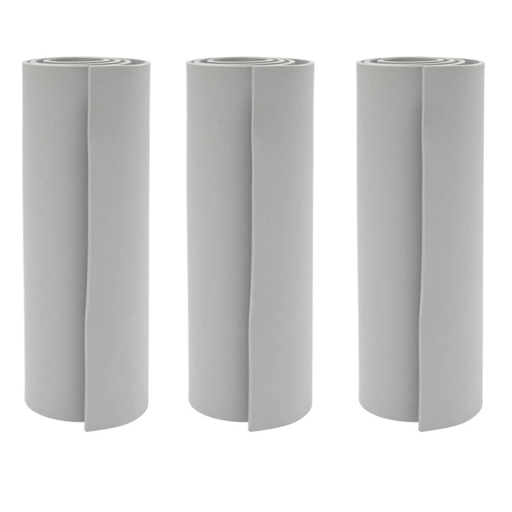 Sound Absorbing Foam Process EVA Sheet, EVA Foam Sheet, 1/2/3/5/10mm Thickness Handmade Model Making Material 1pc(Grey,3mmx35cmx100cm)