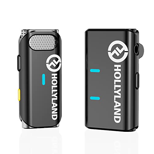 Image of Hollyland Lark M1 Wireless Lavalier Microphone with Noise Cancellation,656Ft Transmission,8H Battery Life,Compact Wireless Lapel Microphone System for DSLR Cameras /Live Streaming (1Tx+1Rx)