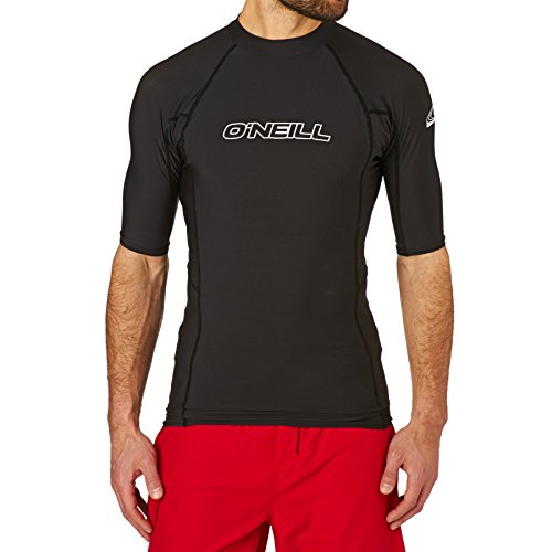 ONEILL WETSUITS Basic Skins S/S Crew Rash Guard Shirt Homme, Noir, L