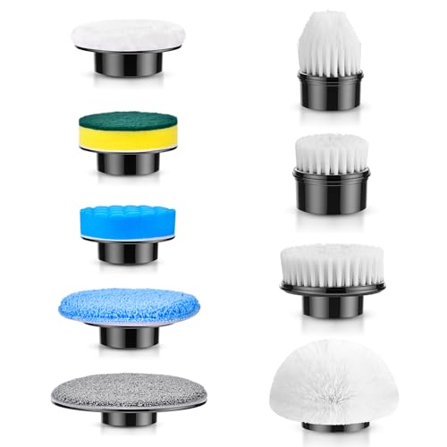 Replaceable Brush Heads Set,9 Pack for Electric Spin Scrubber