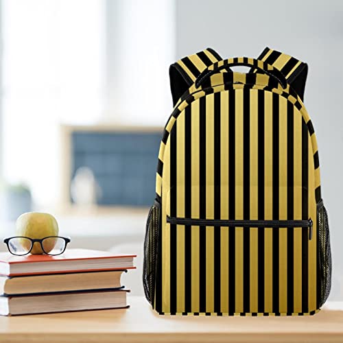 Sac à dos de voyage à rayures avec porte-bouteille ergonomique - 6