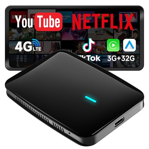 【クーポンで50％OFF＋ポイント2％還元】MYATOTO CarPlay AIボックス Netflix/YouTube/TFカード対応 ワイヤレスCarPlayアダプター 4G LTE内蔵(画面内クーポン適用時)