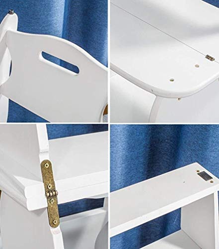 Silla de escalera multifuncional para ahorrar espacio con taburete de cuatro capas marrón 3