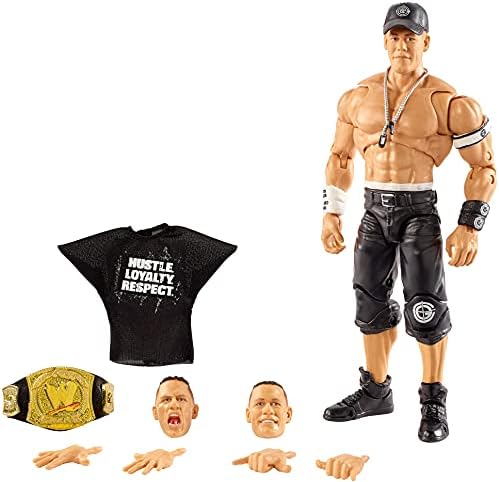 WWE Ultimate Edition Wave 10 John Cena Action Figure 6 in with Interchangeable Entrance JacketLanternExtra Head and Swappable Hands for Ages 8 Years Old and Up