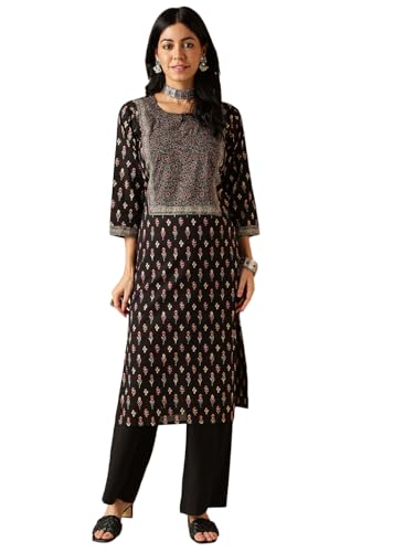 Image of Vbuyz Women's Floral Printed Straight Cotton Special wear Kurtas for Women | Cotton Kurtas for Women | A-Line Kurtas Kurtis | Designer Kurta | Kurtas for Women | Printed Kurtas