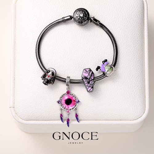 Image of GNOCE Halloween Charm Bracelet Fit Pandora Beads for Women Gift