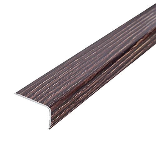 Strisce di transizione for pavimenti in metallo/Rifinitura for bordi for gradini a forma di L Strisce staccabili e incollabili, Cappucci for scale larghi 35 mm(C,Length 122cm (48in))