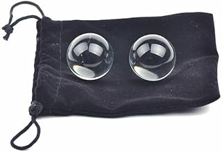 Honeypleasures Kegel Exerciser Pelvic Floor Strengthening Tightening Weight Set Massage Balls for Women Females Glass Balls 2 Pack + Free Pouch