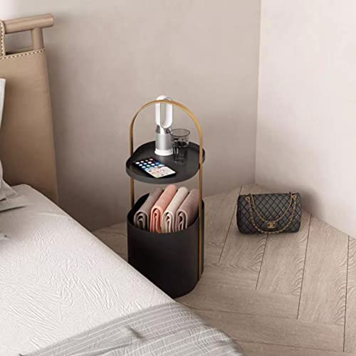 Table basse table d'appoint moderne pour chambre à coucher et table de chevet portable - 8
