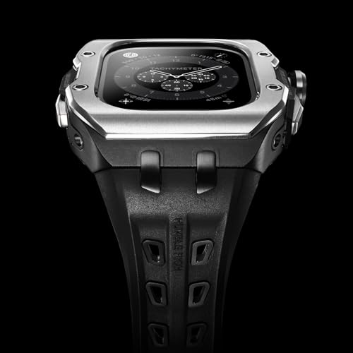 [HUMBLE RICH] ユニセックス Apple Watchケース ハンブルリッチ スポーツ 0U49UL03KOYLBKS Apple watch シリーズ ULTRA対応 シルバー ステンレススチール [並行輸入品]