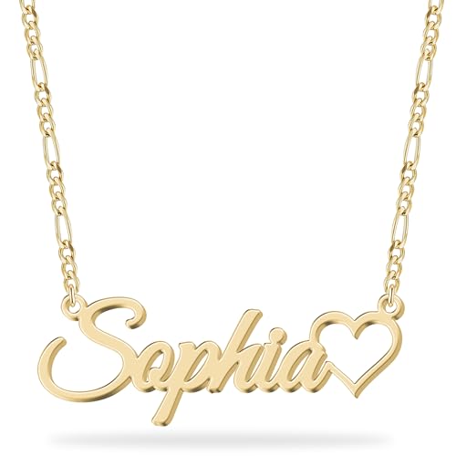 Image of Custom Name Necklace - 925 Sterling Silver & 316 Stainless Steel, 14 Fonts & Multi-Language Options, 4 Colors, 5 Chain Styles, Personalized Gift with Premium Box