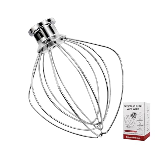 Whole Stainless Steel K45WW Whisk Attachment for KitchenAid 4.5-5...