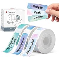 Phomemo D30 Etiketten, selbstklebend, Sternenhimmel für Etikettendrucker Phomemo D30 Q30S, Q31, 12 mm x 40 mm, 160 Etiketten/pro Rolle, 3 Rollen