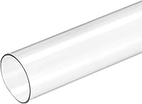 MECCANIXITY Clear Polycarbonate Rigid Tube 1" ID x 1.1" OD x 6" - High Impact for Lighting, Plumbing, Models & DIY