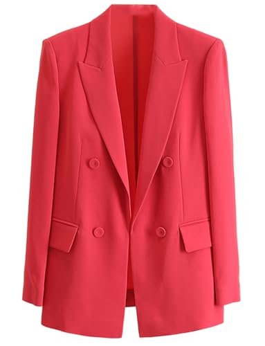 Blazer de Smoking Haut de Gamme Veste de Costume Croisée pour Femme