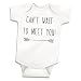 Can't Wait to Meet You, Pregnancy Announcement, Newborn Clothes (0-3 Months)