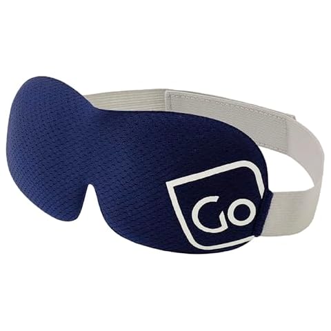 Go Travel Dreamer Eye Mask, Sleep Mask for Uninterrupted Sleep, Light-Blocking Eye Mask for Airplane, Bus, Car, and Train, Travel Essentials, Dark Blue Cover