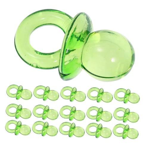 Toyvian 200Piezas Mini Chupetes Decorativos Shower Transparente Accesorios Fiesta de Bienvenida Niñas Decoración