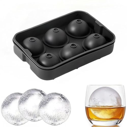 Bandejas de hielo reutilizables con tapa negras miniatura 1
