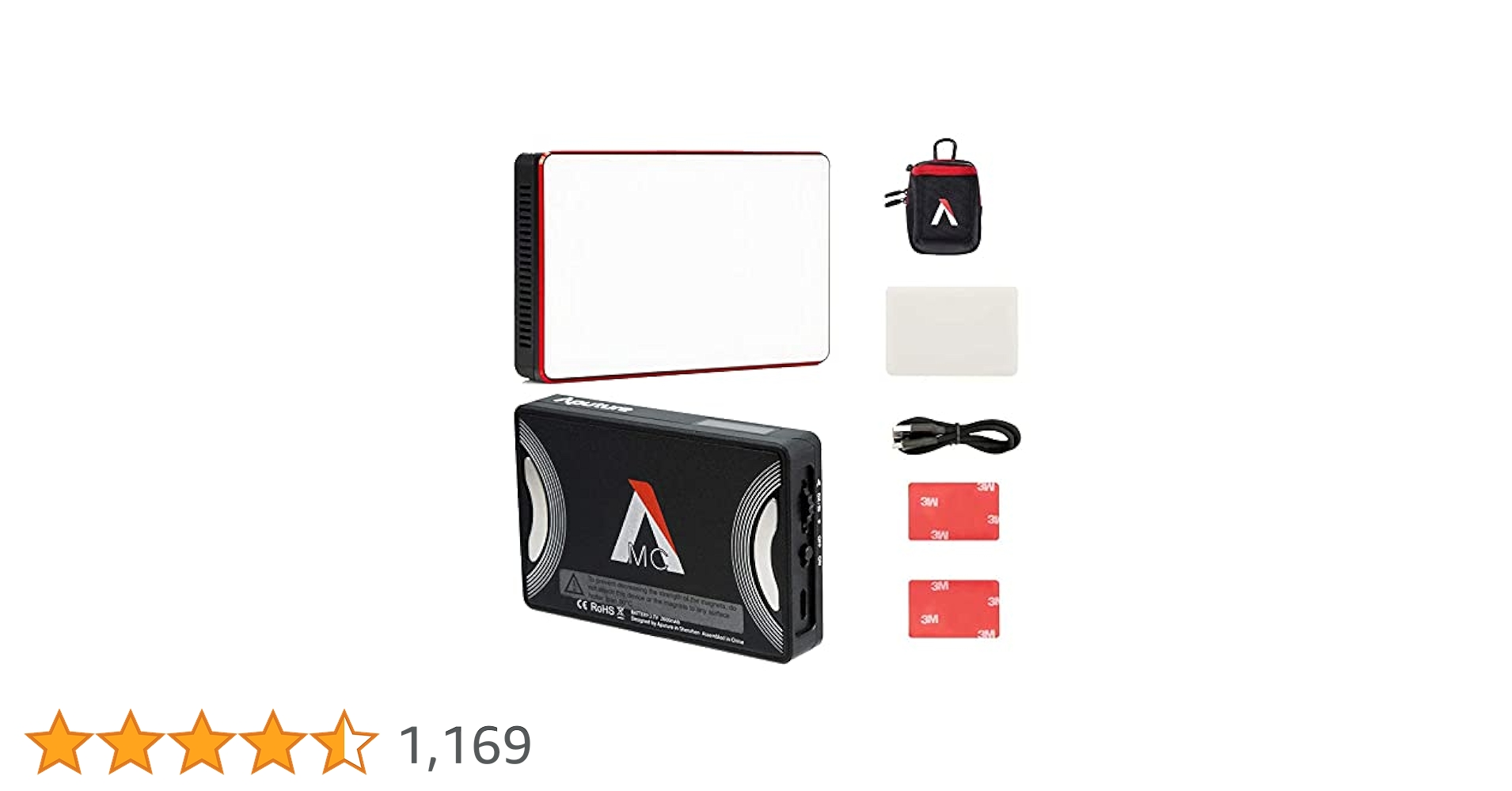 Amazon | Aputure MC RGBWW LEDビデオライト ポケットライト