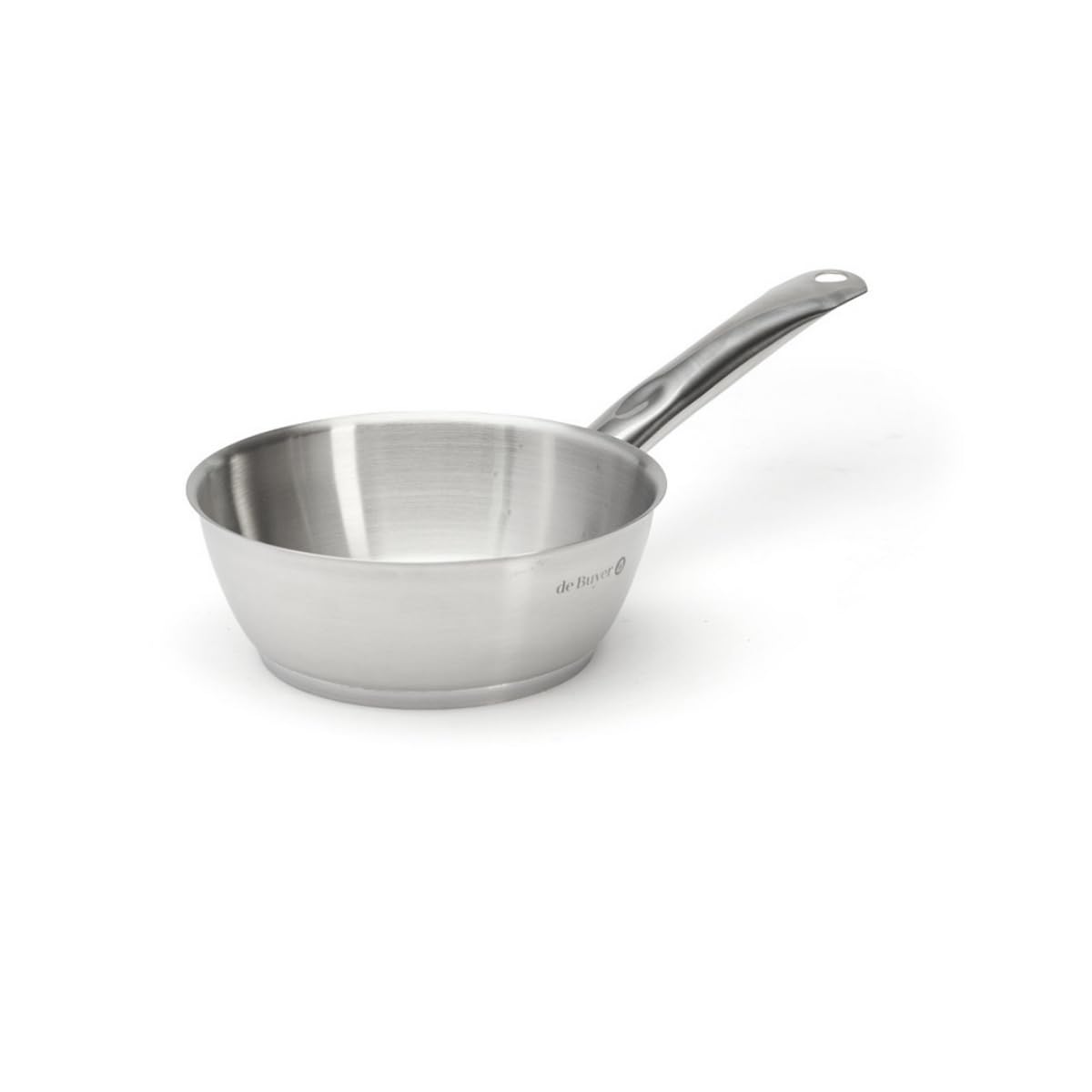 DE BUYER PRIM APPETY, sauteuse bombée 18 cm, acier inoxydable, antiadhésive
