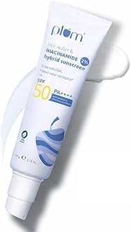 2% Niacinamide Sunscreen SPF 50 PA+++ With Rice Water | UVA/UVB Protection | Reduces Tan, Brightens Skin | No White Cast, Non-Sticky | All Skin Types | Women & Men | 100% Vegan | 50 g