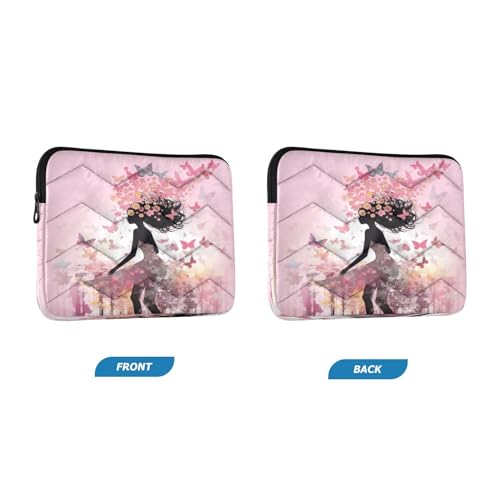 Funda para portátil rosa con hadas y mariposas 13-14 pulgadas miniatura 2