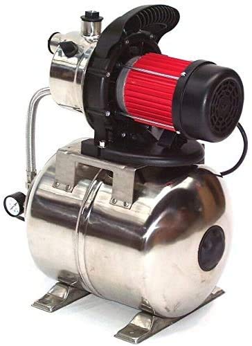 Edelstahl Hauswasserwerk 3800L Gartenpumpe Wasserpumpe Pumpe 44323 Bewässerung Edelstahl, Membrandruckbehälter,AWZ Druckkessel Membrankesse Ausdehnungsgefäß AWZ