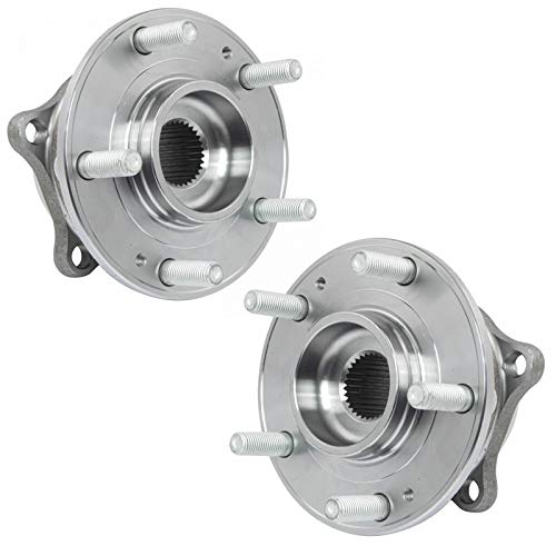 Image of TRQ Left and Right Wheel Bearing and Hub Assembly Set 2 Piece Compatible with 07-14 Hyundai Santa Fe 07-20 Santa Fe AWD 13-14 Sport 13-18 Sport AWD 11-15 Kia Sorento