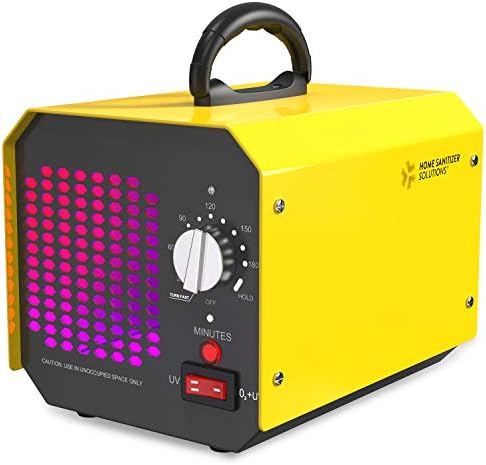 Home Sanitizer Solutions Ozone Generator for Home and Commercial Use - Sterilizes Air with Sanitizing Effect - 10,000mg/h, O3 Air Purifier and Ionizer Machine