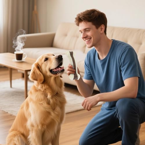 Kauspielzeug für Hunde – Kauspielzeug für Haustiere, Training, Zahnknochen, Zubehör für kleine, mittelgroße und große Rassen, Hundezubehör, Langeweile, beruhigende Welpenspielzeit