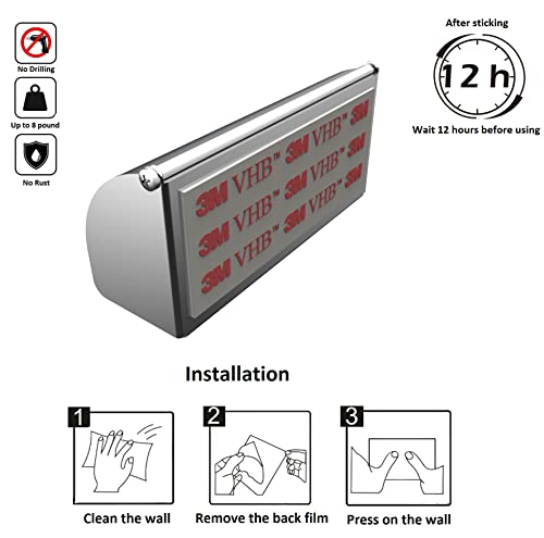 Toothbrush Holder With Cover Wall Mounted Powerful Adhesive Rustproof Stainless Steel 5 Slots Lid Organizer Electric Toothbrushes For Tile And Mirror #TOP5