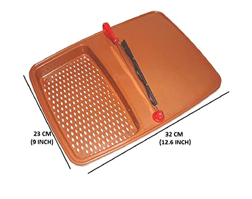 Image of Plastic and Metal Cut N Wash Chopping Board with Knife Cut-N-Wash