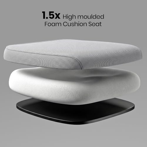 Image of Make My Chairs Jazen Peak | Ergonomic Mesh Office Chair for Work | 5 Year Warranty |Auto Weight-Balacing with Multi Lock Recline Mechanism | 4D Armrest | Seat Slider | High Back
