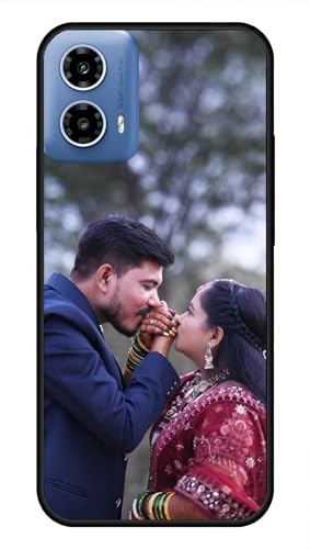Image of NDCOM for Customised Moto G34 Back Cover | Premium Motorola G34 5G Cover | Sleek Design Moto G34 5G Cover | DIY Personalised Photo Design | Customized Gift Custom Text Name Printed Metal Case