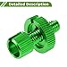 HOPESPANNER 4 Pcs M8 Motorcycle Clutch Brake Cable Adjuster Screw Aluminum Alloy Brake Clutch Line Adjusting Bolt for Motorbike Scooter Dirt Bike Green