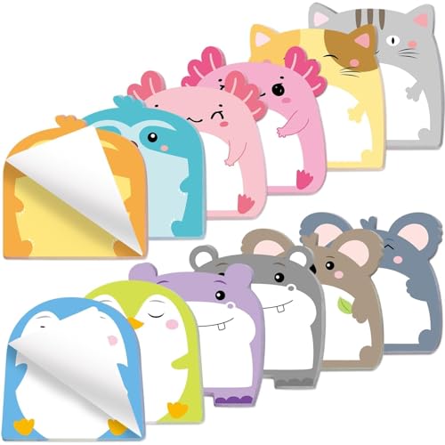 Fancy Land 24 Pads Cute Sticky Notes Animals Memo Pads Office Supplies