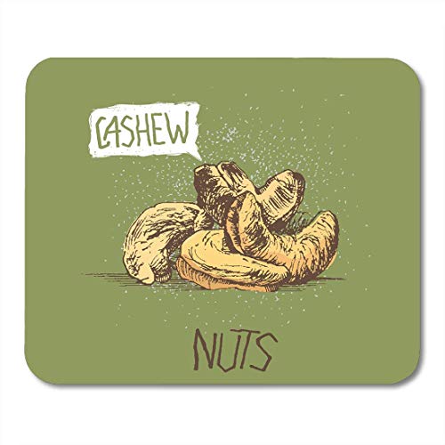 Preisvergleich Produktbild Mauspad Cashew handgemachte Pistazie Walnuss Erdnuss Mandel Pekannuss Mousepad für Notebooks, Desktop-Computer Mauspads
