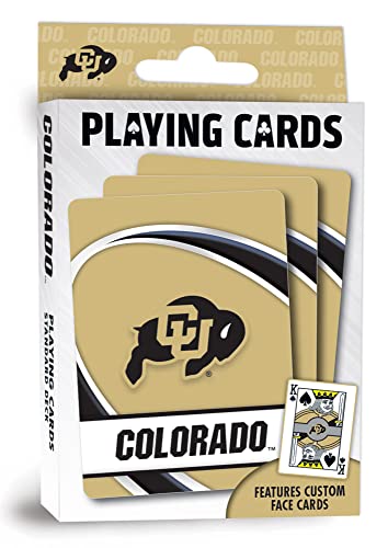 Image of MasterPieces Family Games - NCAA Colorado Buffaloes Playing Cards - Officially Licensed Playing Card Deck for Adults, Kids, and Family