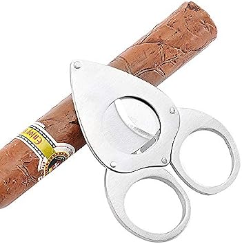 Super Sharp Double Blade Stainless Steel Cigar Cutters Metal Cigar Scissors Cut Large Diameter Cigar