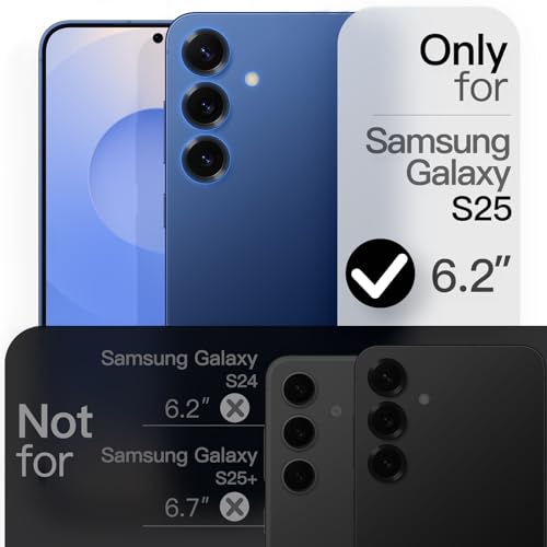Image of JETech Slim Cover Case for Samsung Galaxy S25 5G with Camera Lens Full Protection, Ultra-Thin Lightweight Matte Finish Minimalist Protective Phone Cover (Navy)