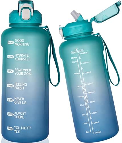 TOOFEEL 3,6 L Wasserflasche Mit Strohhalm & Trinkdeckel – BPA-frei & Ideal Für Unterwegs