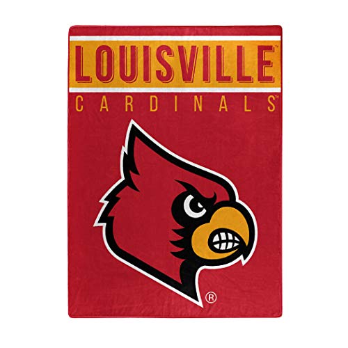 Northwest NCAA Louisville Cardinals Unisex-Adult Serenity Silk Touch Throw Blanket, 60" x 80", Basic