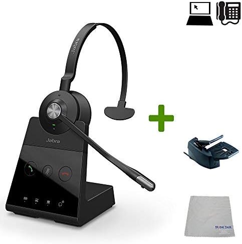 Miniatura 5 de Jabra Engage 65 - Paquete de auriculares inalámbricos  PCteléfono de escritorio, USB, levantador  Cumple con los requisitos de Microsoft Skype