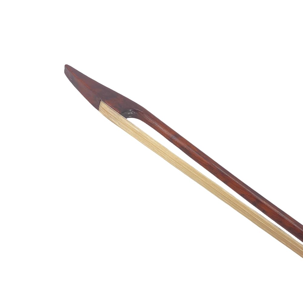 Snakewood - Arco de violín barroco 4/4 Letterwood, arcos de violín hacia afuera, tornillo largo, tamaño completo, pelo natural