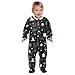 Emelivor Halloween Skull Cats Unisex Baby Newborn One-Piece Pajamas Cotton Sleepwear Outfits for Boys Girls