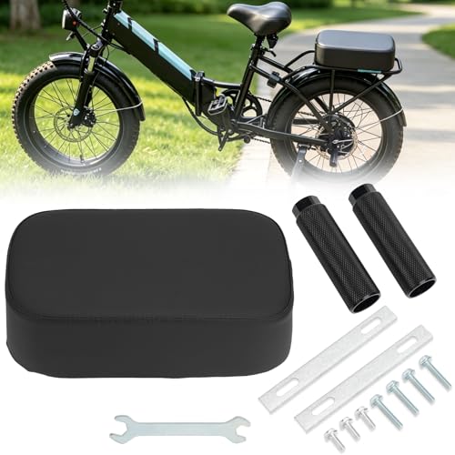 JERBOR Rear Seat Cushion for Lectric XP 3.0 Step-Thru XPremium XP Lite 2.0 Passenger Cushion with Pegs Soft Seat Comfortable Saddle Child Accessories for Lectric