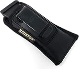 IWB Magazine and Multi Use Holster - by Houston - Concealment W Clip Fits Most Double Stack 9/40 mm. for Full Sizes & mid Sizes Guns Like Glock 19/17/21, Beretta, Ruger (CHMP5)