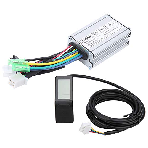 RiToEasysports Controlador de Cepillado de Bicicleta Eléctrica, 36V/48V 15A Controlador sin Cepillo Controlador Bike Eléctrico KT KT LCD4 Kit de Pantalla Normal Conector